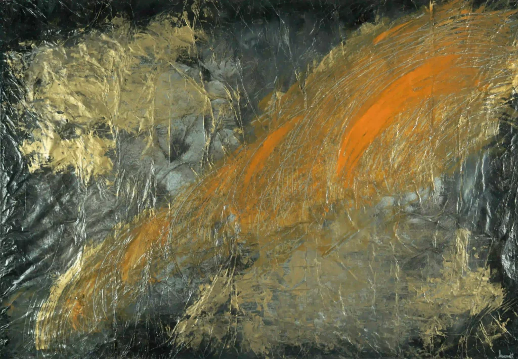 Momentum - 70 x 100 cm - Acryl & Struktur auf Leinwand
