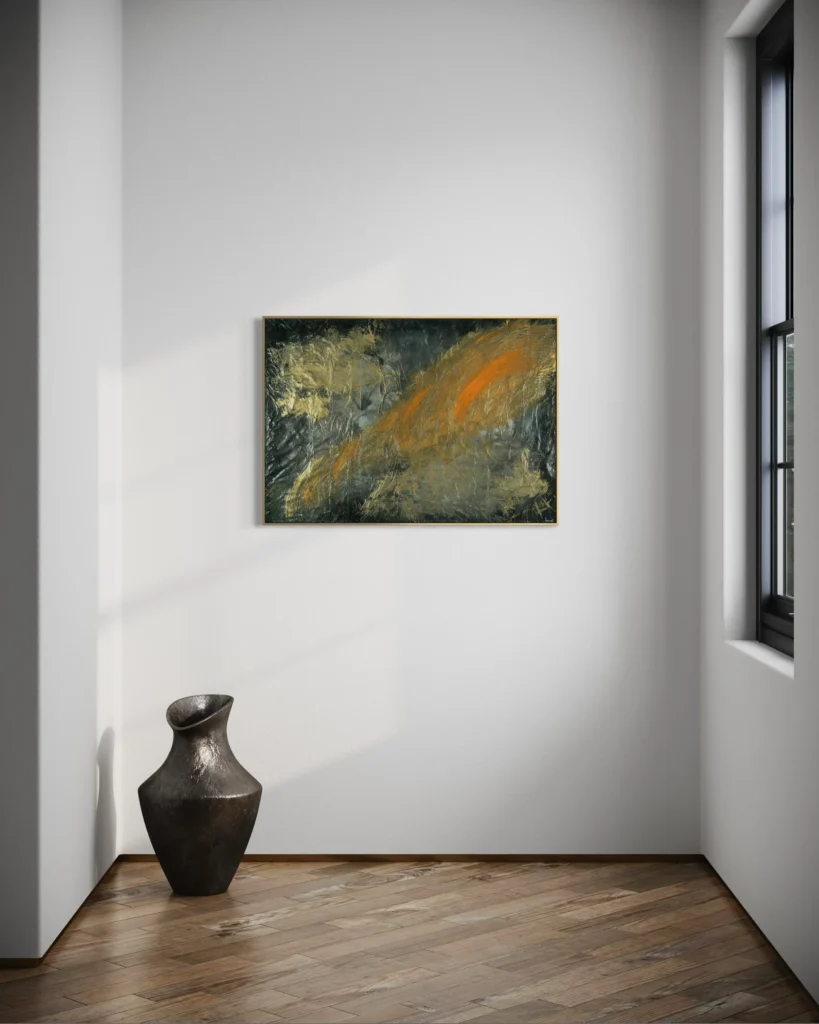 Momentum - 70 x 100 cm - Acryl & Struktur auf Leinwand