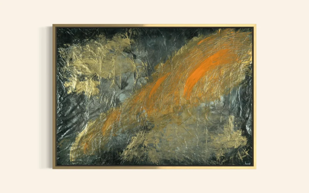 Momentum - 70 x 100 cm - Acryl & Struktur auf Leinwand
